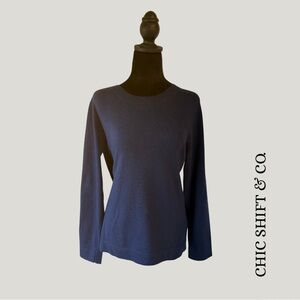 J. Crew Factory Teddie Sweater | Navy |  L | NWOT